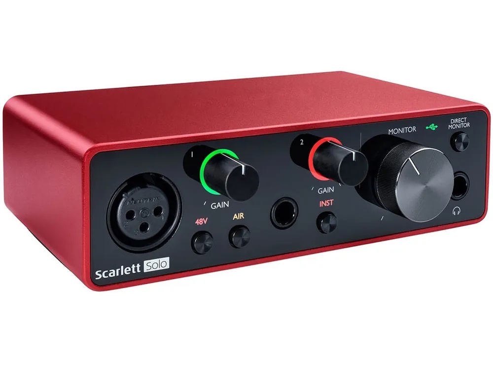 Внешняя звуковая карта usb Focusrite Scarlett Solo 3rd Gen, аудиокарта