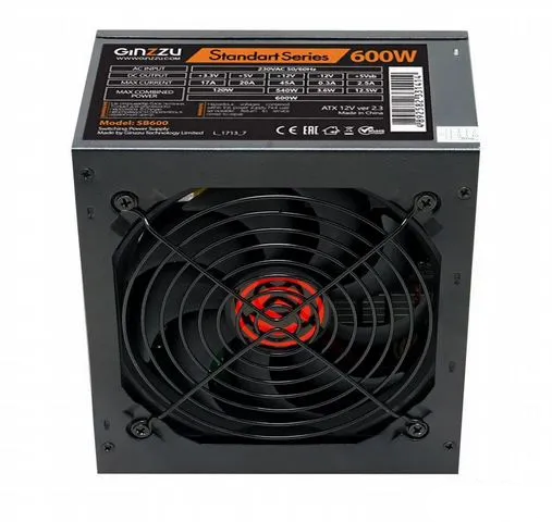 Блок питания Ginzzu SB600 ATX