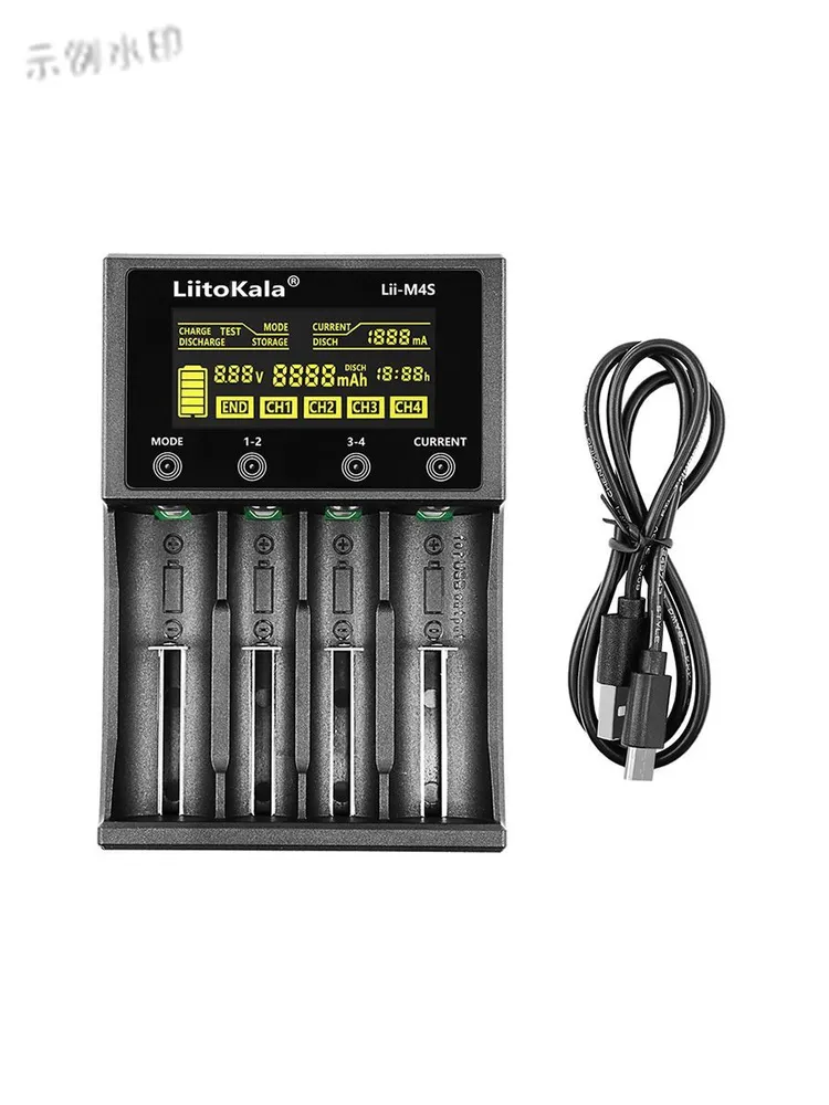 Зарядное устройство LiitoKala Lii M4S для аккумулятора Li-ion, Li-Fe, Ni-CD 26650 18650 14500 4 Слота