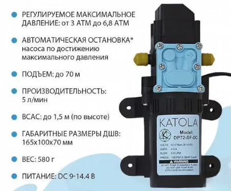 Насос мембранный высокого давления
