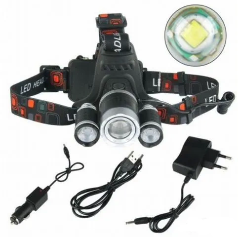 Налобный фонарь 3-в-1