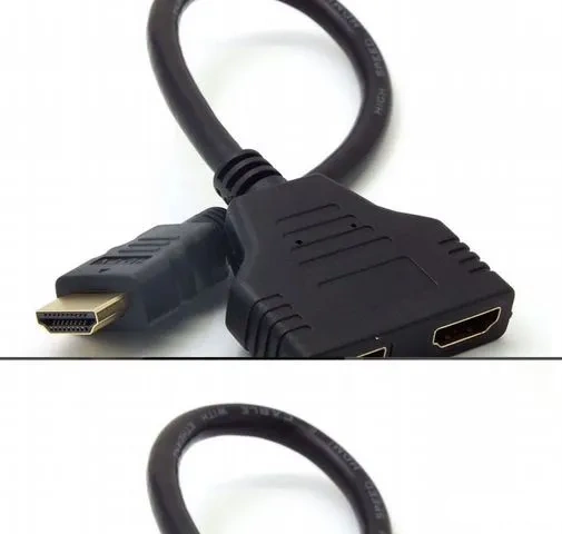 Разветвитель Сплиттер HDMI с 1x на 2x выхода телевизора на проводе