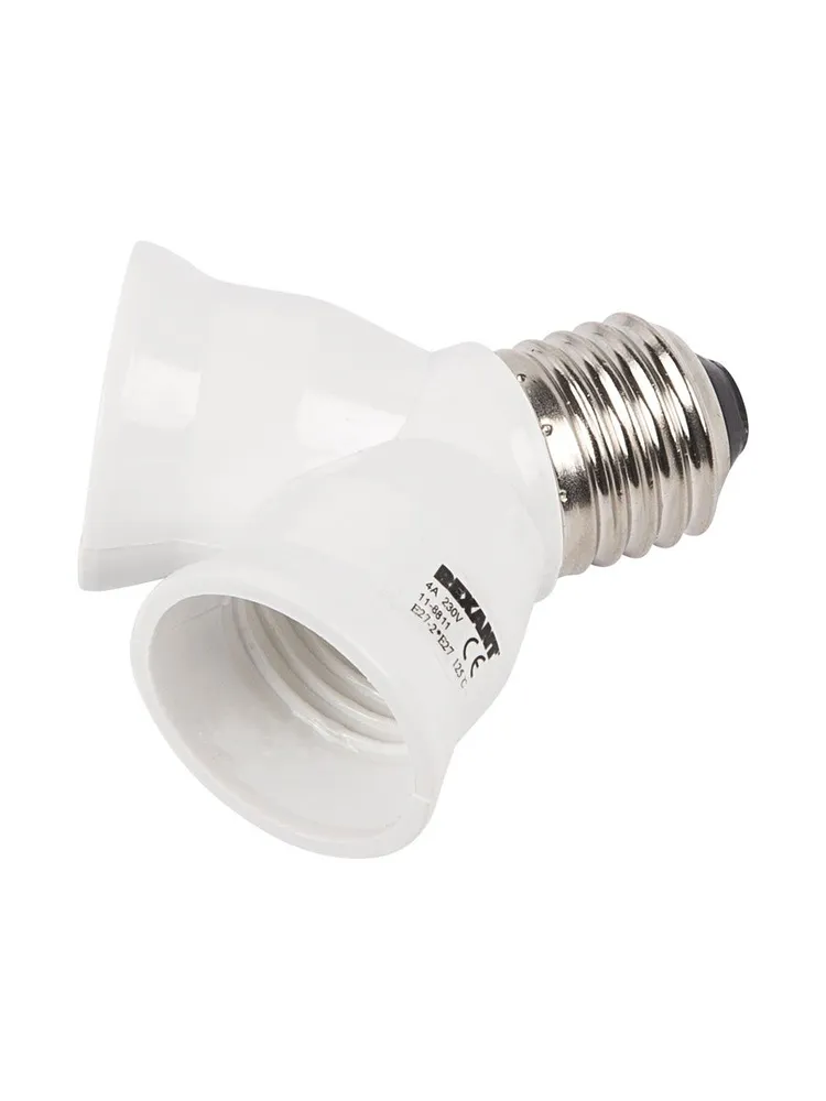 Разветвитель цокольный для ламп E27 Rexant